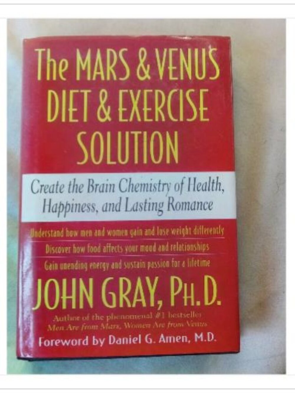 The Mars & Venus Diet & Exercise Solution John Gray 2003 First Edition Book